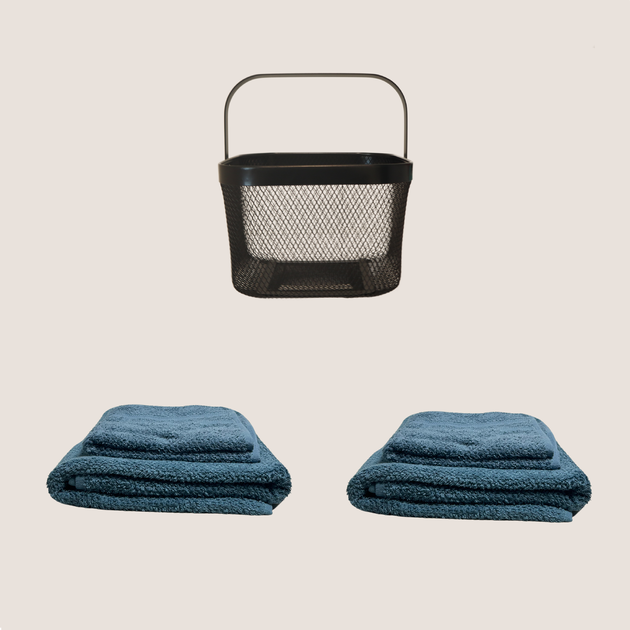 shared bathroom bundle blue towels