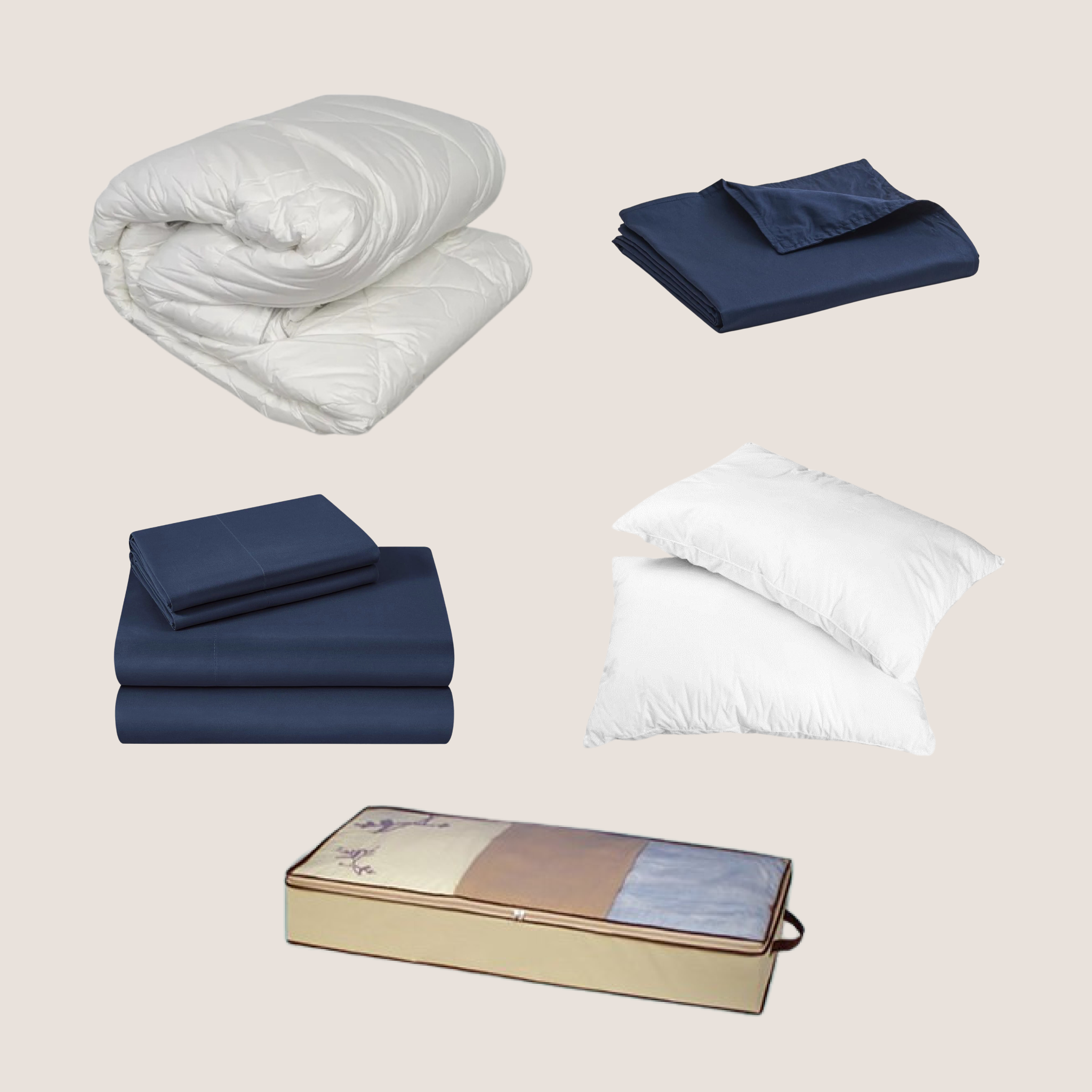 bedding bundle (blue)